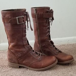 Timberland Savin Hill Mid Leather Combat Boots